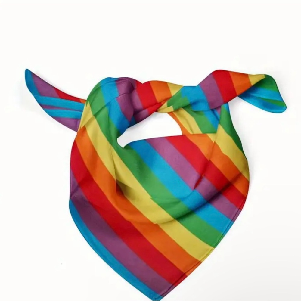 Rainbow Striped Bandana